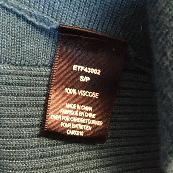 Peacock Blue Pleated Knit Open Waterfall Cardigan - Picture 14 of 15